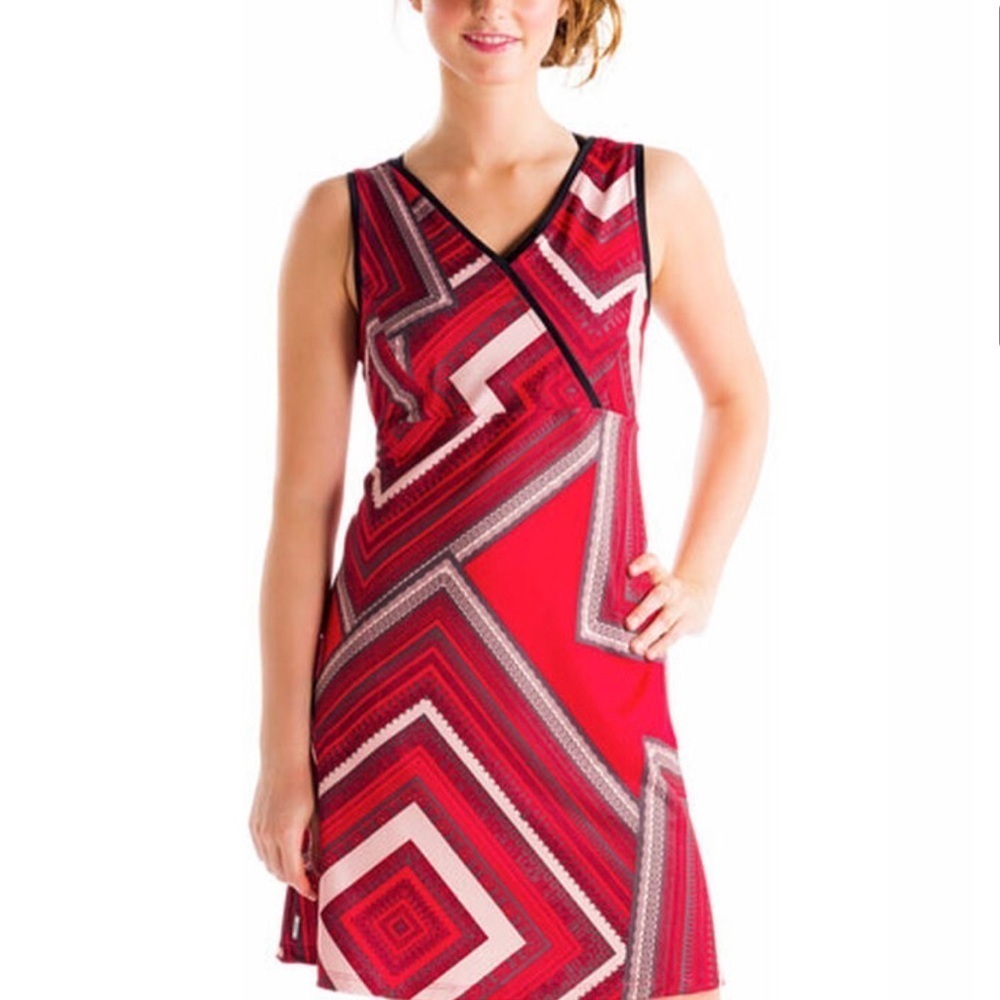 LOLE Odette Dress Stretch Quick Dry UPF 50+ Sun Protection Flowy S Pockets Women